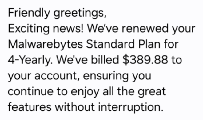 5️⃣ Malwarebytes fake renewal calendar scams target enterprises 📆
